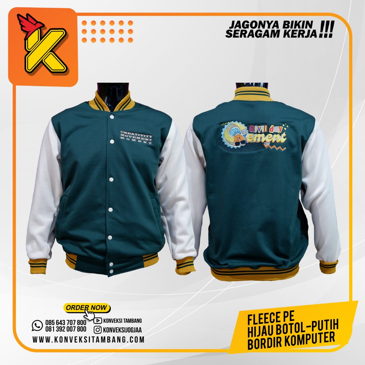 Jaket Varsity Custom